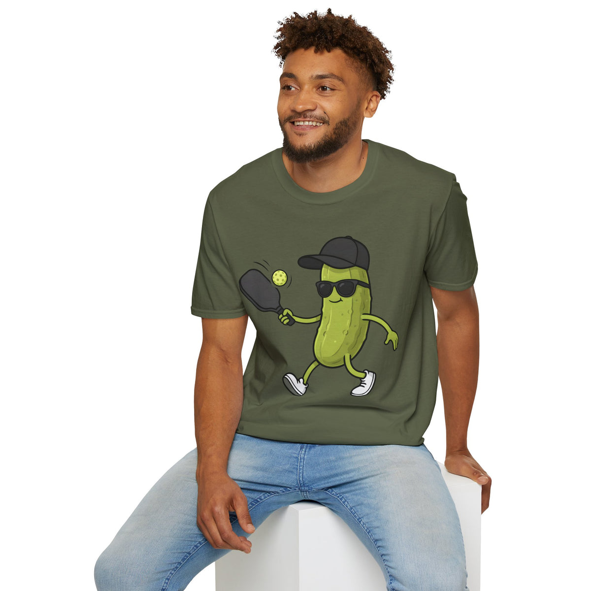 Pickle Playing Pickleball T‑Shirt
