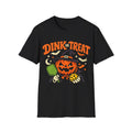 Dink Treat Halloween T-Shirt — Jack-O'-Lantern Pickleball Design