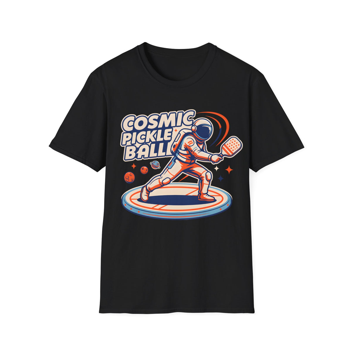 Cosmic Pickleball Astronaut