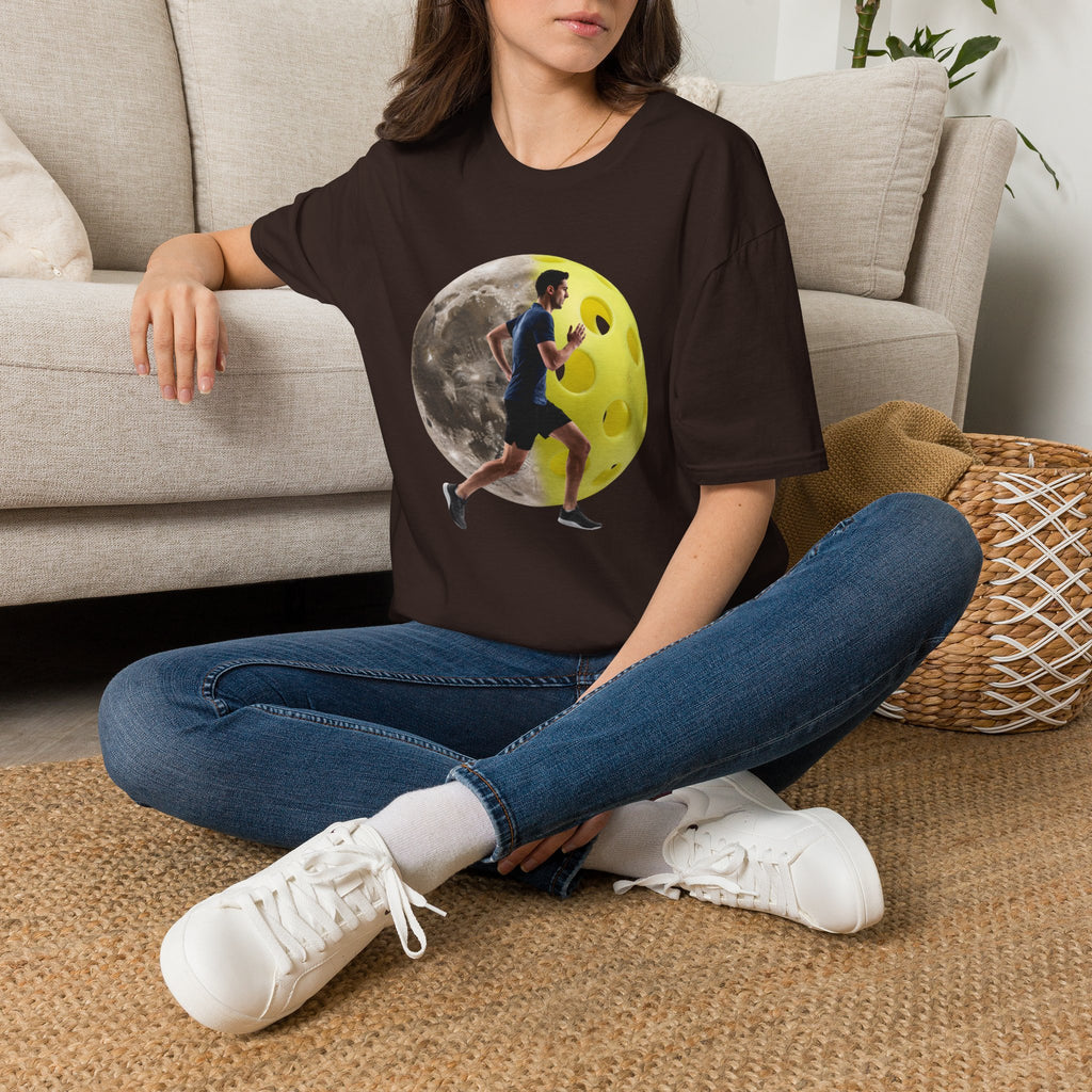 Running to the Moon T-Shirt — Runner Graphic Tee