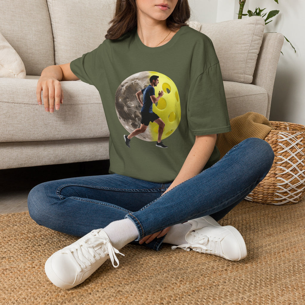 Running to the Moon T-Shirt — Runner Graphic Tee