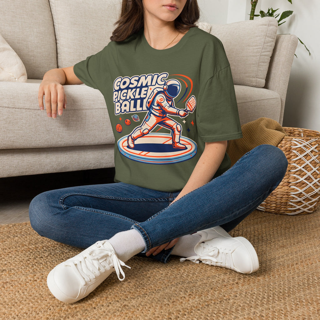 Cosmic Pickleball Astronaut