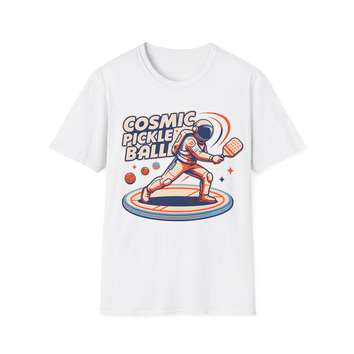 Cosmic Pickleball Astronaut