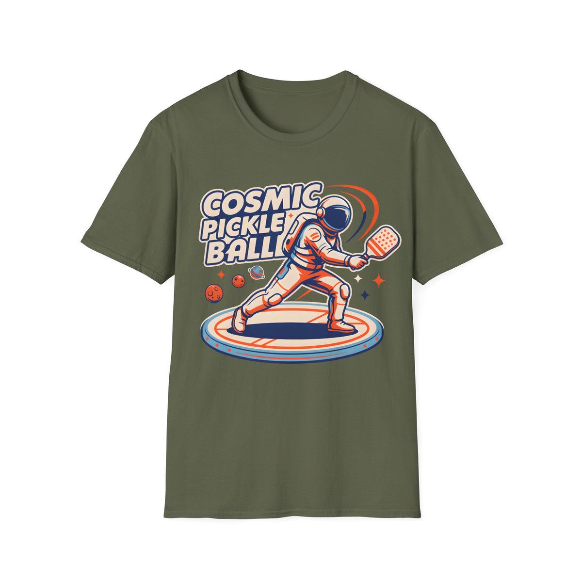 Cosmic Pickleball Astronaut