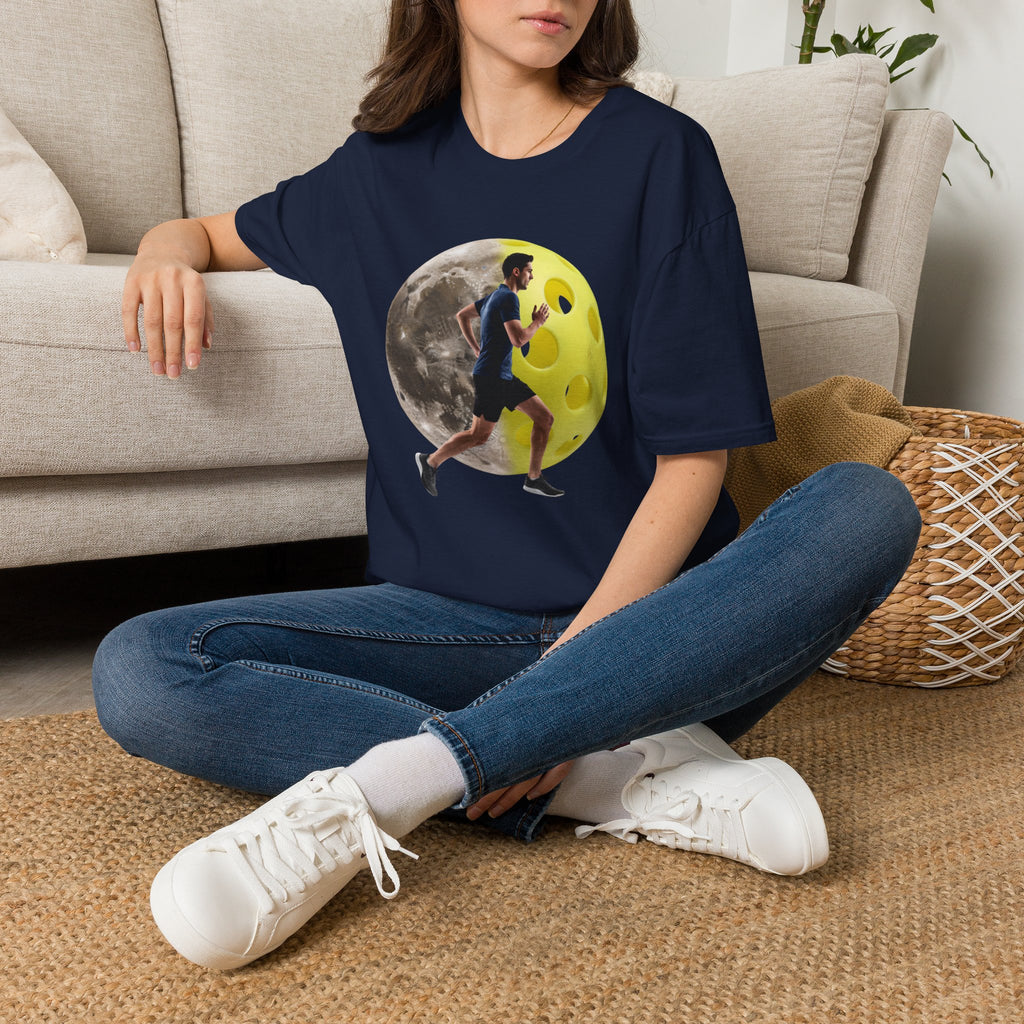 Running to the Moon T-Shirt — Runner Graphic Tee