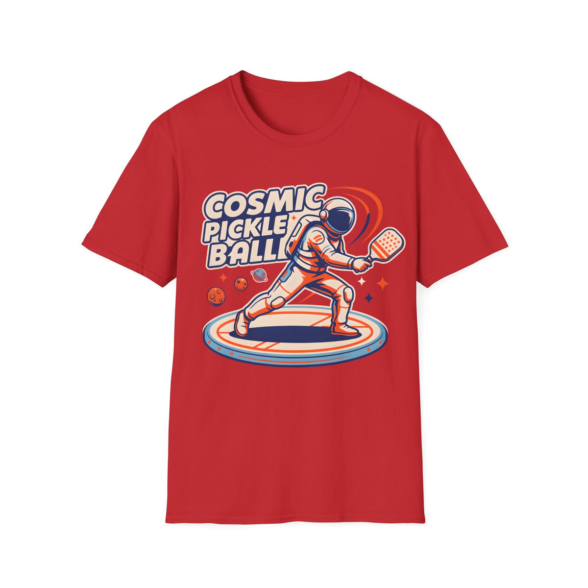 Cosmic Pickleball Astronaut